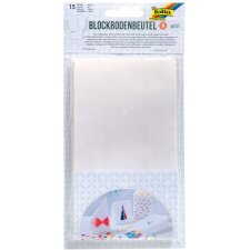 folia Papiertüten mit Blockboden 100 x 55 x 175 mm...