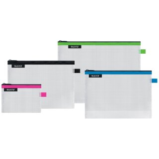 LEITZ Reißverschlusstasche WOW Traveller 4er Set
