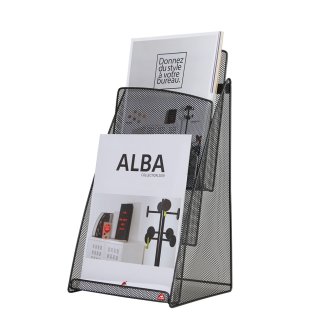 ALBA Tisch-Prospekthalter "MESHPREZA4" DIN A4 Drahtmetall