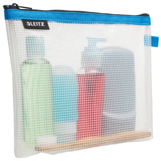 LEITZ Kosmetiktasche WOW Traveller transparent / blau