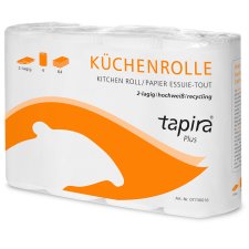 Tapira Küchenrolle Plus 2-lagig hochweiß 32...