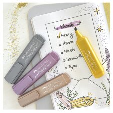 FABER-CASTELL Textmarker TEXTLINER 1546 Metallic silber