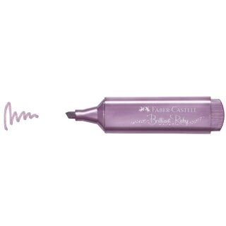 FABER-CASTELL Textmarker TEXTLINER 1546 Metallic rubin