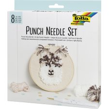 folia Punch Needle Set Alpaka 8-teilig