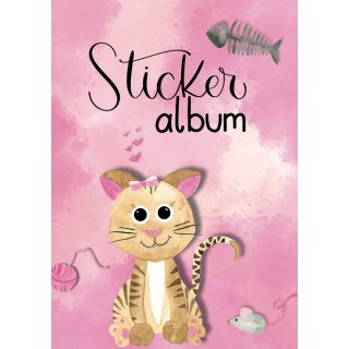 AVERY Zweckform ZDesign KIDS Stickeralbum "Katze" DIN A5 16 Blanko-Seiten