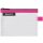 LEITZ Reißverschlusstasche WOW Traveller Größe M pink wasserabweisend