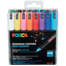 POSCA Pigmentmarker PC-1MR 16er Box farbig sortiert...