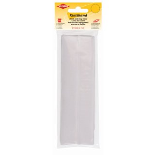 KLEIBER Klettband selbstklebend weiß (B)25 mm x (L)1.000 mm