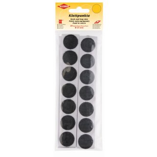 KLEIBER Klettpunkte Durchmesser: 25 mm schwarz 28 Stück