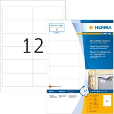 HERMA Inkjet Folien-Etiketten 97,0 x 42,3 mm weiß...
