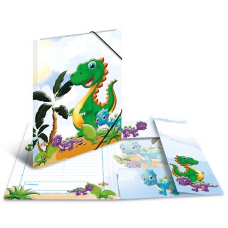 HERMA Eckspannermappe "Dinos" Karton DIN A3