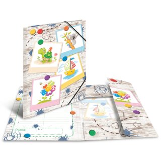HERMA Eckspannermappe "Sandkastenfreunde" Karton DIN A3