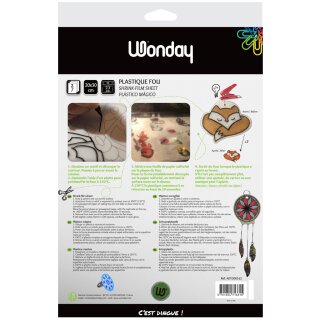 Wonday Schrumpfplastik (B)200 x (H)300 mm weiß 7 Blatt