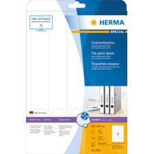 HERMA Ordnerrücken-Etiketten SPECIAL 38 x 297 mm...