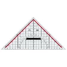 M+R Geodreieck Acrylglas Hypotenuse: 320 mm glasklar