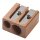 M+R Doppel-Spitzer aus Holz Blockform