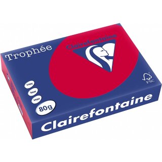 Clairefontaine Multifunktionspapier Trophée A4 80 g kirschrot 500 Blatt