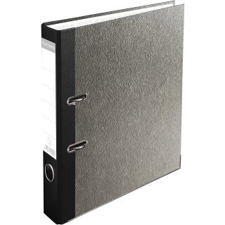 EXACOMPTA Ordner Wolkenmarmor A4 50 mm grau / Rücken schwarz