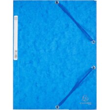 EXACOMPTA Eckspannermappe DIN A4 Karton 400 g/qm blau