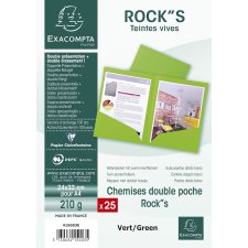 EXACOMPTA Aktenmappe ROCKS DIN A4 grün