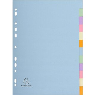 EXACOMPTA Karton-Register DIN A4 12-teilig