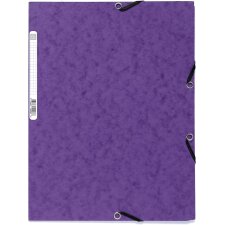 EXACOMPTA Eckspannermappe DIN A4 Karton violett