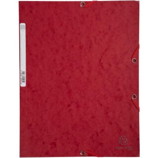 EXACOMPTA Eckspannermappe DIN A4 Karton kirsche