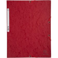 EXACOMPTA Eckspannermappe DIN A4 Karton kirsche