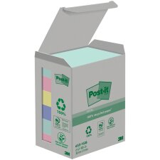 Post-it Haftnotizen Recycling 38 x 51 mm 6-farbig 6...