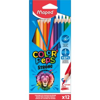 Maped Dreikant-Buntstifte COLORPEPS STRONG 12er Kartonetui