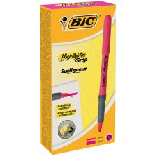 BIC Textmarker "Highlighter Grip" Keilspitze pink (1 Stück)