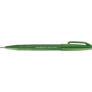 PentelArts Faserschreiber Brush Sign Pen SES 15 olivegrün