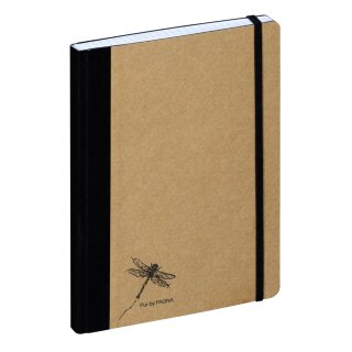 PAGNA Notizbuch "Pur" DIN A5 kariert natur 192 Seiten