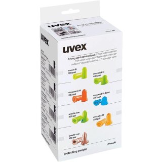 uvex Gehörschutz-Nachfüllbox "one2click" Farbe: lime 300 Paar