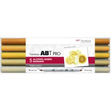 Tombow Marker ABT PRO alkoholbasiert 5er Set Yellow Colors