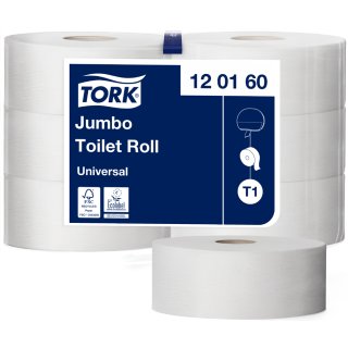 TORK Großrollen-Toilettenpapier Jumbo 1-lagig natur 6 Rollen á 480 m