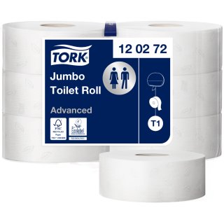 TORK Großrollen-Toilettenpapier Jumbo 2-lagig weiß 360 m