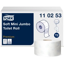 TORK Minirollen-Toilettenpapier Jumbo 2-lagig weiß...
