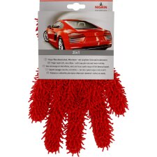 NIGRIN Performance Finger-Waschhandschuh rot aus Microfaser