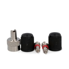 FISCHER Fahrrad-Ventil-Set Auto 5-teilig