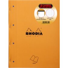 RHODIA Arbeitsblock DIN A4 franz. Lineatur 3er Pack