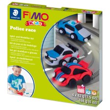 FIMO kids Modellier-Set Form & Play "Police race" Level 3