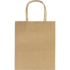 folia Papiertüten Kraftpapier 180 x 80 x 210 mm...
