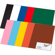 folia Tonpapier DIN A3 130 g/qm farbig sortiert 50 Blatt