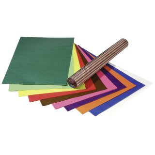 folia Transparentpapier (B)700 mm x (L)1 m 42 g/qm farbig 25 Bogen