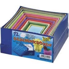 folia Geschenkboxen "Eckig" 12 Stück...