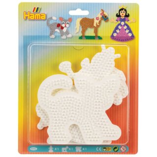 Hama Stiftplatten "Prinzessin Pferd Katze" im Blister 3 Platten