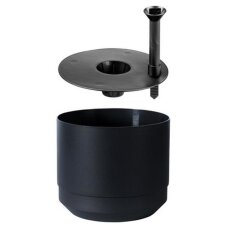 orthex Blumentopf PAULINA Durchmesser: 140 mm schwarz
