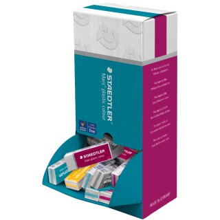 STAEDTLER Kunststoff-Radierer Mars plastic colour Display 40 Radierer