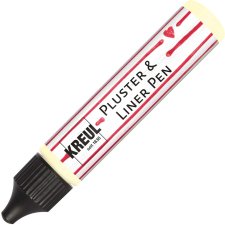KREUL Pluster & Liner Pen 29 ml nachtleuchtgelb